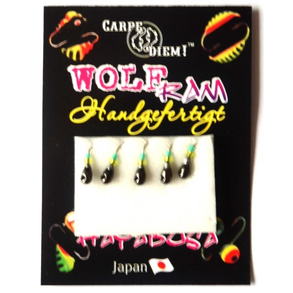Мормышка вольфрамовая Carpe Diem Капля с лыской кр. № 20 5шт Black 2,5mm 0,2g 028-025-1