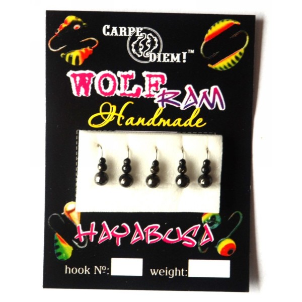 Вольфрамовая мормышка Carpe Diem Суперличинка кр.№18 Black 3mm 0,4g 039-030-1