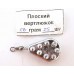 Грузило с вертлюжком Капля плоская, вес 18г Грузило с вертлюжком Капля плоская, вес 18г