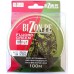 Шнур рибальський BIZON PE FLUORO GREEN, 100м, діаметр 0,38мм Шнур рибальський BIZON PE FLUORO GREEN, 100м, діаметр 0,38мм