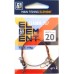 Рибальський повідець ZEOX ELEMENT 7*7, 20 см, 10 кг (2 шт.)